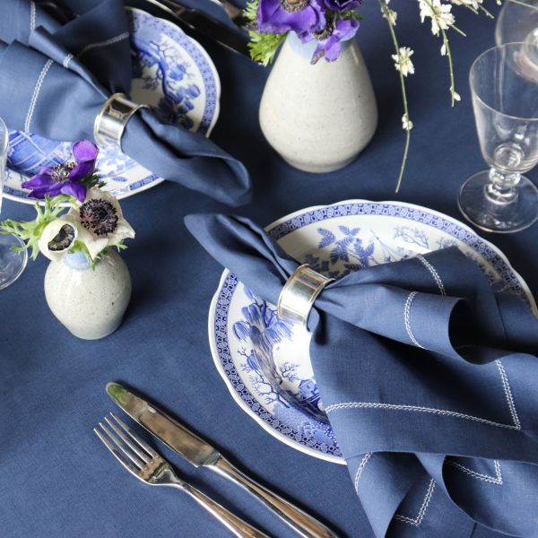 Huddleson Linen Tablecloth - Oval