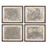 Napa Home & Garden Metropolis Map Prints - Set of 4
