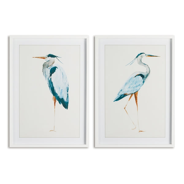 Napa Home & Garden Blue Heron Prints - Set of 2