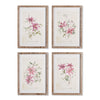 Napa Home & Garden Pink Clematis Prints - Set of 4