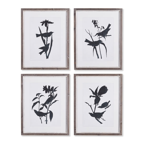 Napa Home & Garden Bird Silhouette Prints - Set of 4