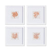 Napa Home & Garden Branch Coral Petite Prints - Set of 4