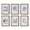 Napa Home & Garden Blue Leaf Petite Prints - Set of 6