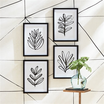 Napa Home & Garden Leaf Prints - Set of 4