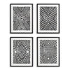 Napa Home & Garden Achromatic Geometric Prints - Set of 4