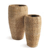 Napa Home & Garden Seagrass Tall Round Planters - Set of 2