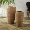 Napa Home & Garden Seagrass Tall Round Planters - Set of 2