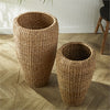 Napa Home & Garden Seagrass Tall Round Planters - Set of 2