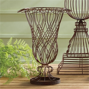 Napa Home & Garden Weathered Metal Wire Vase