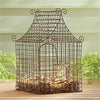 Napa Home & Garden Weathered Metal Wire Bird Cage