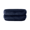 Ferm Living Pouf Oval - Medium Ocean Faded Velvet 