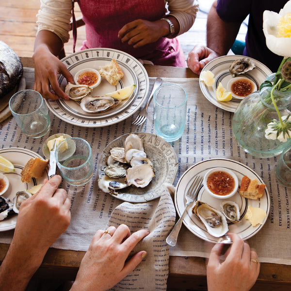 Sir Madam Linen Napkins - North American Oysters Set of 4