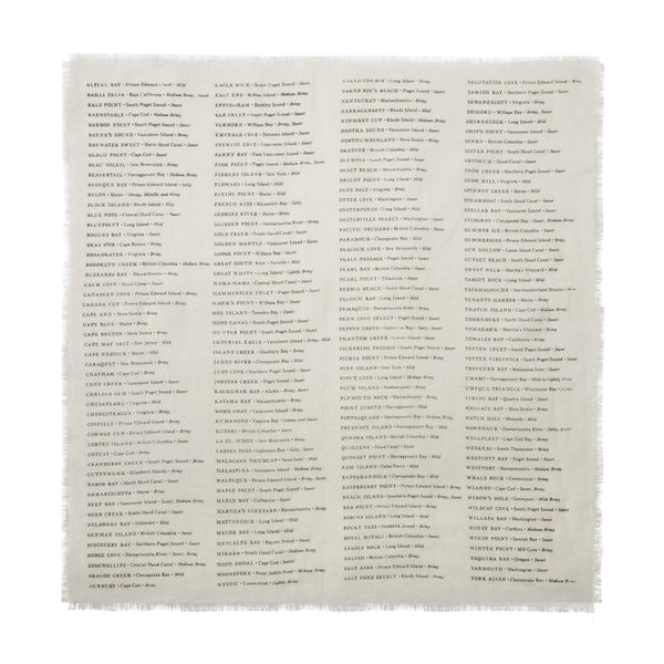 Sir Madam Linen Napkins - North American Oysters Set of 4