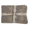 Sir Madam Linen Placemat - North American Oysters Set of 4