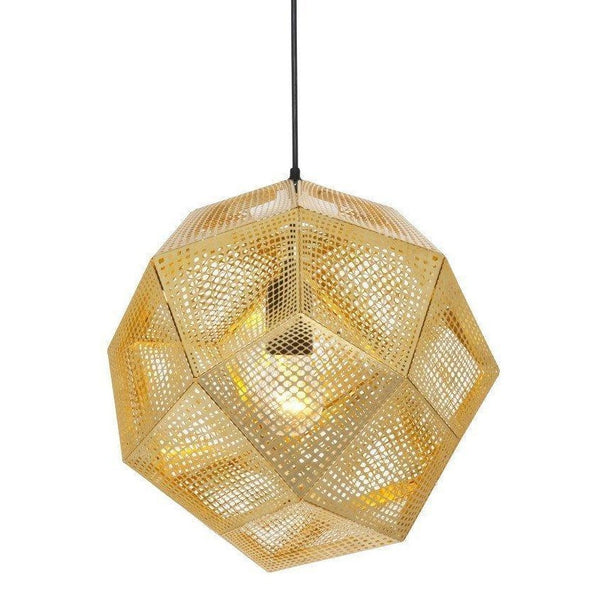 Tom Dixon Etch Pendant - Small Brass 