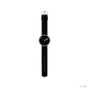 Picto 40mm Black - Polished Steel 