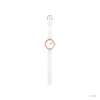 Picto 30mm White - Polished Rose Gold 