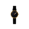 Picto 30mm Black - Polished Rose Gold 