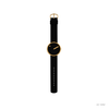 Picto 40mm Black - Polished Rose Gold 