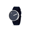 Picto 40mm Navy Blue - Polished Steel 