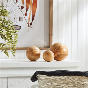 Napa Home & Garden Barclay Butera Vail Wood Orbs - Set of 3