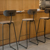 Mater Earth Stool Backrest - Coffee Dark