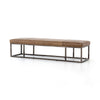 Four Hands Beaumont Leather Bench