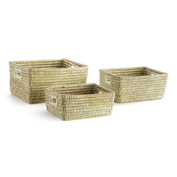 Napa Home & Garden Rivergrass Rectangular Storage Baskets - Set of 3