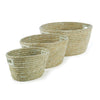 Napa Home & Garden Oval Baskets w/ Handles - Set of 3