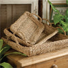 Napa Home & Garden Seagrass Trays w/ Handles - Set of 3