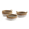 Napa Home & Garden Seagrass Shallow Baskets - Set of 3