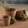 Napa Home & Garden Seagrass Tapered Baskets w/ Handles - Set of 3