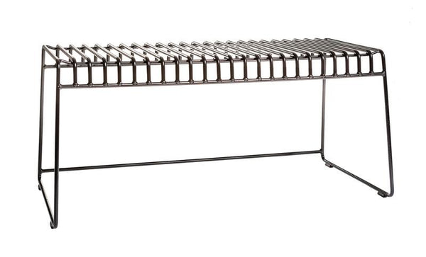 Skargaarden Resö Bench Black Metal Heather Chine 