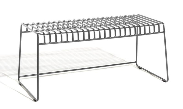 Skargaarden Resö Bench Black Metal Heather Chine 