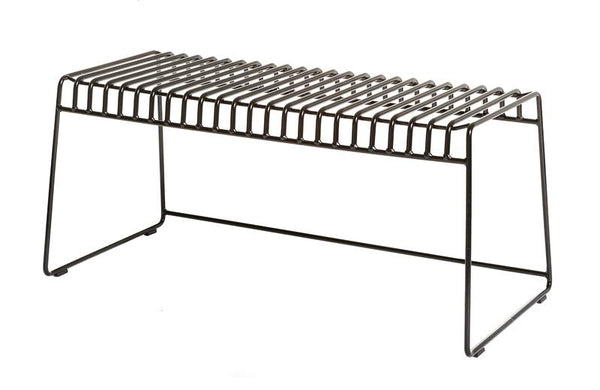 Skargaarden Resö Bench Black Metal Heather Chine 