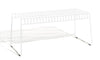 Skargaarden Resö Bench White Metal Heather Chine 