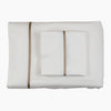Ann Gish Cotton Sheet Set w/ Charmeuse Trim