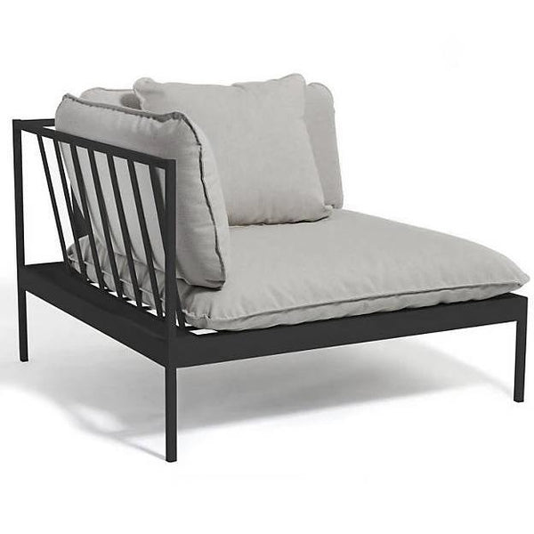 Skargaarden Bönan Lounge End - Corner Dark Grey Dark Grey Sunbrella Sling 