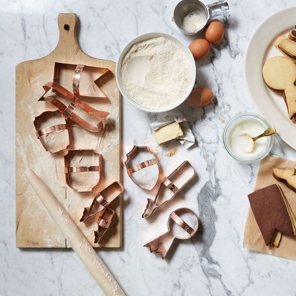 Sir Madam Copper Ribbon Cookie Cutter Set