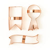 Sir Madam Copper Ribbon Cookie Cutter Set