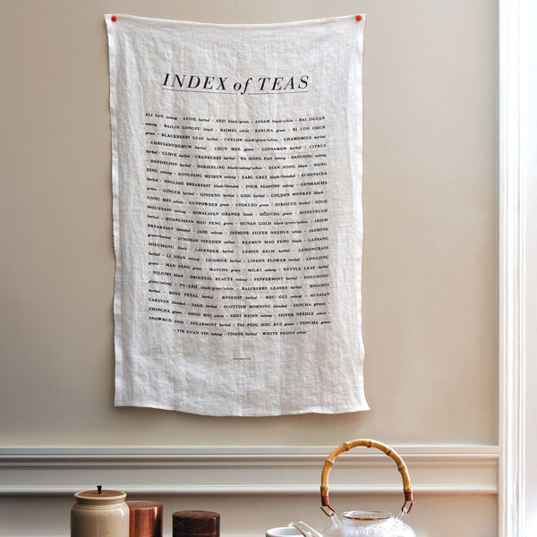 Sir Madam Index of Tea Tea Towel
