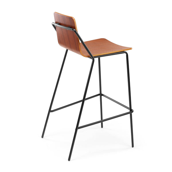 M.A.D. Sling Bar Stool Walnut / Black 
