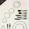 Sir Madam Pure Linen Tea Towel - Place Setting