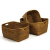 Napa Home & Garden Burma Rattan Family Baskets w/ Handles - Set of 3