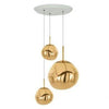 Tom Dixon Melt Trio Round LED Pendant System Gold 
