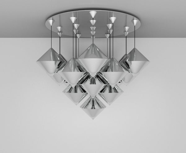 Tom Dixon Top Silver Mega Pendant System 