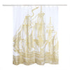 Thomas Paul Ship Metallic Shower Curtain