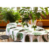 Huddleson Tropical Leaves Linen Tablecloth - Rectangular