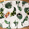 Huddleson Tropical Leaves Linen Tablecloth - Square