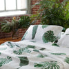 Huddleson Tropical Leaves Linen Top Sheet